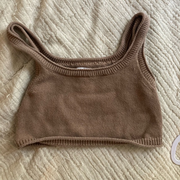 Reformation Taupe Knit Tank - Picture 1 of 2